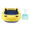 thumbnail image 4 of Open Top Cats Litter Box,Cat Litter Box  Proof Semi Enclosed Large Space Kitten Toilet With Shovel For Hamsters Small Dogs, 4 of 8