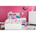 thumbnail image 5 of Pemberly Row Modern Wood Twin Bookcase Headboard in Pure White, 5 of 6