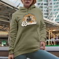 thumbnail image 2 of Let's Get Ready to Bumble Pun Quote with Honey Bee & Rainbow Art Merch Gift, Sand Hooded Sweatshirt or Hoodie, XL, 2 of 5