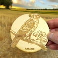 thumbnail image 6 of Ornament - Falcon Raw Wood, 6 of 6