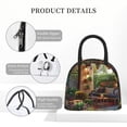 thumbnail image 4 of Balery Charming Garden Patio Bolsa de Almuerzo para Mujeres, Caja de Almuerzo, Bolsa de Almuerzo Pequeña Impermeable, Tote de Almuerzo Reutilizable con Gran Capacidad, 4 of 6