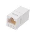 thumbnail image 1 of MP 8P8C RJ45 Cat6 Inline Coupler Type Keystone Jack_ White, 1 of 5