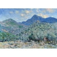 thumbnail image 2 of Claude Monet 24x18 Black Ornate Framed Double Matted Museum Art Print Titled: Good Valley, Near Bordighera (1884), 2 of 5