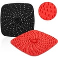 thumbnail image 1 of FrostHike 8 Inch Reusable Air Fryer Liners with Raised Silicone Tray Accessories Non-Stick Air Fryer Accessories for Most Large Air Fryer Replacement, Air Fryer Mats,square, 1 of 5