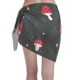 thumbnail image 2 of Bingfone Amanita Mushroom Women's Sarong Swimsuit Cover Ups Bathing Suit Coverups Chiffon Beach Wrap Skirts, 2 of 7