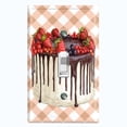 thumbnail image 1 of Metal Light Switch Wall Plate Outlet Cover (Vanilla Chocolate Berry Fruit Cake - Single Toggle), 1 of 2