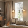 thumbnail image 3 of LNC Jacarmellia 5-in W 1-Light Polished Gold Modern/Contemporary LED Wall Sconce, 3 of 13