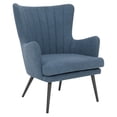 thumbnail image 1 of Jenson Accent Chair wih Blue Fabric and Gray Legs, 1 of 7