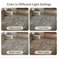 thumbnail image 7 of ODIKA 8'x10' Washable Area Rug Non-Slip Chair-Friendly Mat Grey Motif Under Symmetrical Abstract Pile Pixel Short Geometric for Dining Room, Large Office, Lounge, 7 of 7