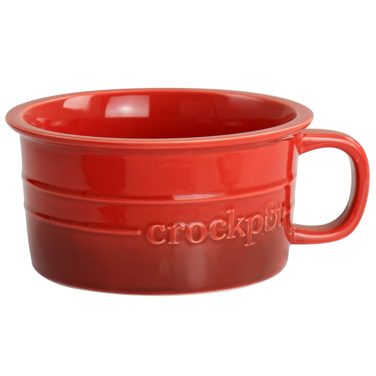 Crock Pot Appleton 24oz Stoneware 4 Piece Soup Mug Set in Gradient