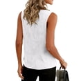 thumbnail image 3 of Resicozy Cotton Linen Tank Tops for Women Lightweight V Neck Sleeveless Summer Shirts Loose Causal Athlete Camisole 2026 White 2XL, 3 of 4
