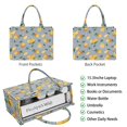 thumbnail image 2 of Large Capacity Tote Bag,Yellow Lemon Fruit Leaves Handbag Fashion Luxury Tote Bag,15.7"x13"x 5.1" Inches,Laptop Compatible, 2 of 6