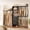 Black, variant on Homieasy 20'' - 96'' W Closet System with Wooden Drawers and Hanging Rods(Cut to Fit), White