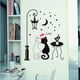thumbnail image 4 of Irfora Decoración de habitación de parejas lindos gatos historieta pared pegatina niños Irfora pegatina de pared, 4 of 7