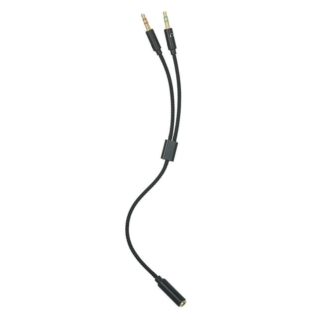 2 in 1 3.5MM Jack 1 Female to 2 Male Adapter Cable Stereo Headphone Audio