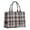 Gray Red Plaid, variant on Large Capacity Tote Bag,Black White and Gray Checkerboard Pattern Handbag Fashion Luxury Tote Bag,15.7"x13"x 5.1" Inches,Laptop Compatible