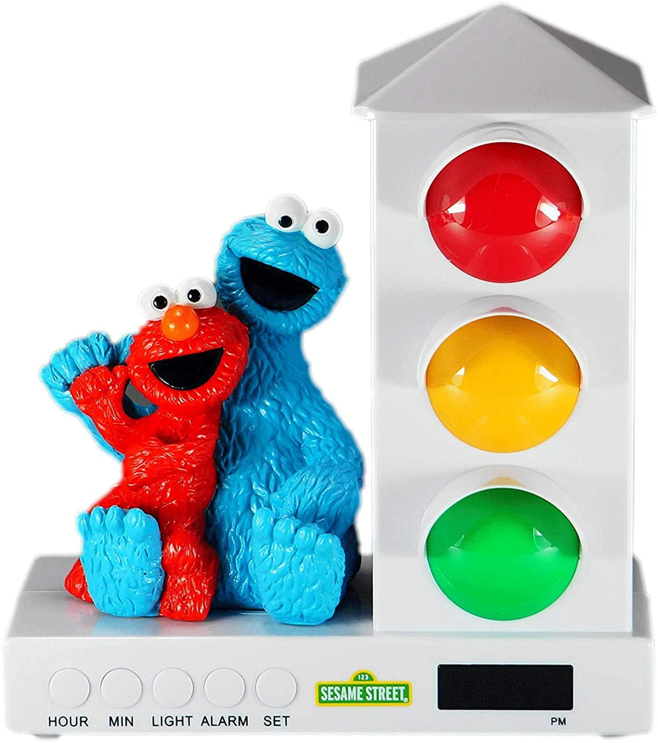 Its About Time Stoplight Sleep Enhancing Alarm Clock for Kids Red and Blue Sports Car