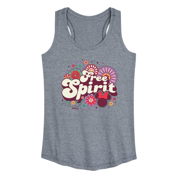 Disney - Mickey & Friends - Minnie Mouse - Free Spirit - Flowers Blooming - Women's Racerback Tank Top