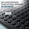 thumbnail image 4 of Bathtub Mat Non Slip Bath Mat for Tub Shower Mat Dinosam Bath Tub Mat 16 x 35 Extra Long Rubber Bath Mat, Suction Cups, Drain Holes, Machine Washable Bathroom Mat,Black, 4 of 8