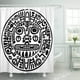 thumbnail image 1 of ABPHQTO Cortina de ducha con gráfico mexicano tribal azteca calendario inca maya 152x180 cm ABPHQTO PKNMT60x72Shower-6779, 1 of 2