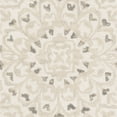 thumbnail image 6 of SAFAVIEH Blossom Kelvin Abstract Wool Fringed Area Rug, Ivory/Taupe, 5' x 8', 6 of 7