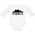 thumbnail image 3 of Inktastic Pittsburgh Pennsylvania City Skyline Boys or Girls Long Sleeve Baby Bodysuit, 3 of 5