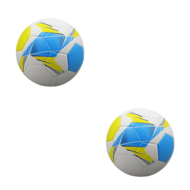 serony Durable Football Goal For Wide And Competitive Matches Teamwork PVC Soccer Balls Ball Soccer Training Portable light blue No.4 2Set