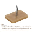 thumbnail image 4 of Uxcell Glides with Nails 30 Pack 0.67'' x 0.47'' Plastic Glides with Nails and Stoppers Rectangular Glides, 4 of 6