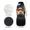 thumbnail image 6 of POLERO Cheerful Hamster Polyester Front Seat Cover Soft, Elastic Car Seat Covers for Women, Full Set of 2 Vehicle Seat Covers, 6 of 12