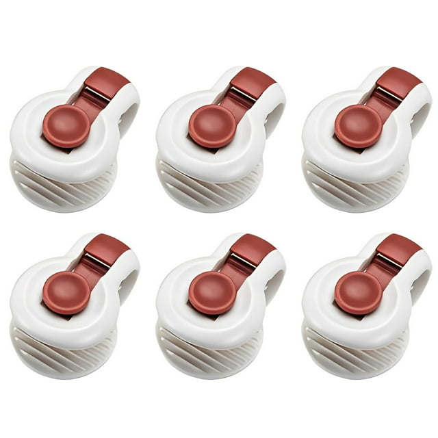 Inteprter Clips para edredón, 6 uds., sujetadores para mantas, fijador de sábanas, abrazadera de seguridad para ropa, artículos para el hogar, Juegos de cama Rojo