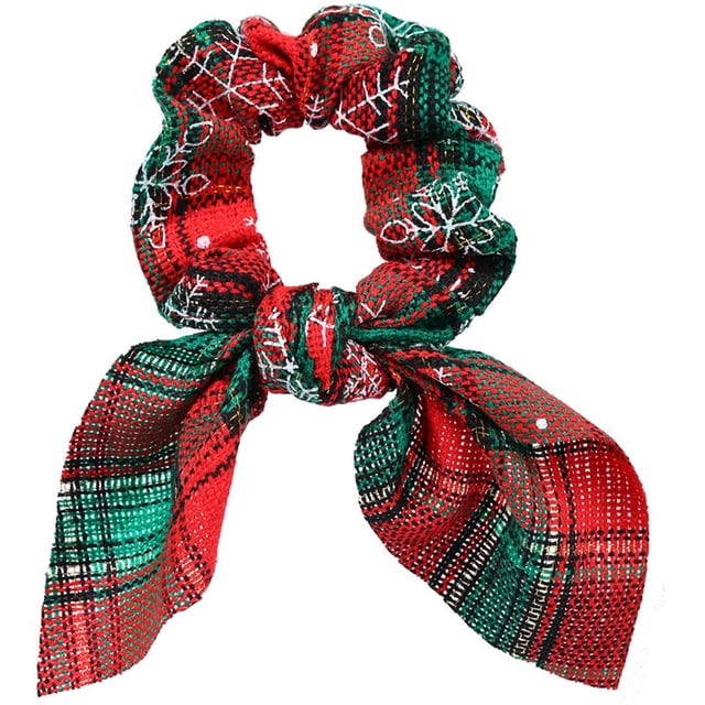 EGNMCR 1PC Women's New Print Streamers Hair Ring Ladies Large Hair Rope Hair Jewelry Hair Rope