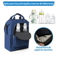 thumbnail image 2 of Mochila Pañalera Impermeable Multifunción Bebe Viaje Bolso Modelo Azul, 2 of 4