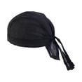 thumbnail image 2 of Segolike Comfortable Pirate Caps Headband Breathable Head Wrap Cycling Caps Sports Head Scarf for Hiking Traveling Fitness Men , Black, 2 of 8