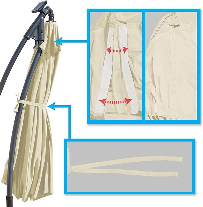 9ft Umbrella Top Cover Only Canopy 8rib Patio Replacement Canopy Outdoor (Canopy Only)