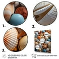 thumbnail image 3 of Designart "Beach Photo Seashell Euphony VII" Animals Floater Framed Wall Art Print, 3 of 7
