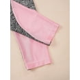 thumbnail image 6 of Doomiva Kids Girls Gymnastic Yoga Outfit Sports Bra Crop Top with Leggings Set Athletic Tracksuit Pink 8, 6 of 7