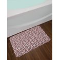 thumbnail image 2 of Mushroom Bath Mat, Cartoon Style Amanita Mushrooms on Grey Background with Dots, Plush Bathroom Decor Mat with Non Slip Backing, 29.5" X 17.5", Dark Coral White, by Ambesonne, 2 of 2
