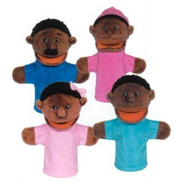 Get Ready 360 Set de Marionnettes Afro-Américaines de Famille- 12 Pouces