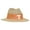 Tan, Yellow, variant on Men's Ahead Tan LSU Tigers Wellington Gambler Straw Hat