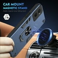 thumbnail image 2 of Phone Case for Motorola Moto G Power 5G 2024 Hybrid Case with Ring Kickstand, Heavy Duty Protection Armor Case with Comfortable Grip Support Magnetic Car Mount for Moto G Power 5G 2024 - Navyblue, 2 of 7