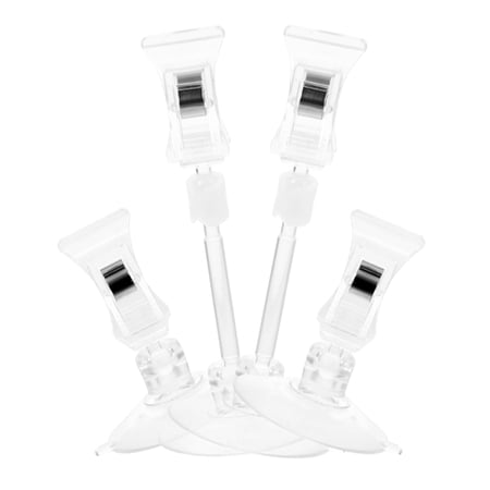 Hytrove Car Suction Cup Ticket Clip 4Pcs for Organizing Accessories in Cars