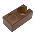 thumbnail image 3 of Wood Coffee Filter Tamper Holder Stand 3 Holes 58mm 53 54mm Distributor Storage Rack for Home and Cafe, 3 of 8