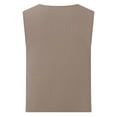 thumbnail image 2 of Sinleey Mens Ribbed Knitted Tank Sleeveless Workout Tops Slim Fit Sport Vest Solid Color U Neck Khaki M, 2 of 5