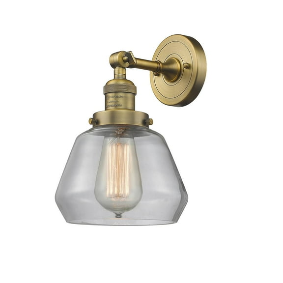 Innovations 1-LT Vintage LED Fulton 7" Sconce - Brushed Brass - 203-BB-G172-LED
