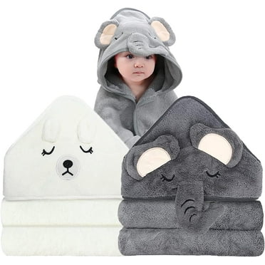 Baby Hooded Towel For Newborn Shower - 2 Count (Pack Of 1