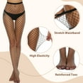 thumbnail image 6 of Manzi Women High Waist Sexy Fishnet Stockings Classic Fishnet Tights, 6 of 7