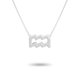 thumbnail image 5 of Ins Twelve Zodiac Sign Amistad Collar Ins Charm Delicado colgante a prueba de herrumbre Accesorio de moda Acuario Plata Qarigey, 5 of 5