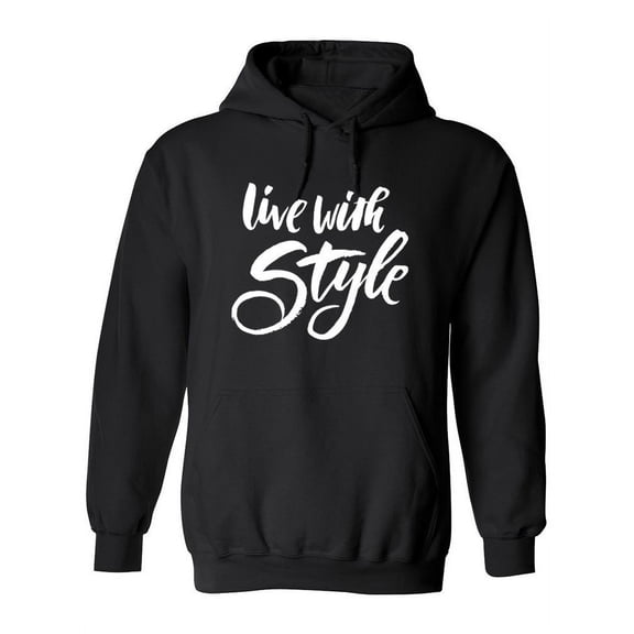 Live With Style Hoodie Women -Image by Shutterstock, Female x-Large