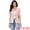 Pink, variant on Women's Short Sleever Notched Lapel Button Down Blazer Jacket XS Camel