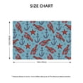 thumbnail image 2 of Placemats Set of 4, lobsters anchor starfish blue Place mats for Dining Table Indoor/Outdoor, Cute Heat Resistant Washable Table Mats(18" x 12"), 2 of 8